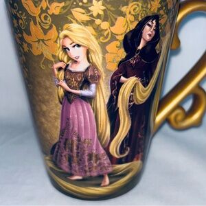 Disney Fairytale Mug Rapunzel Gold Handle Designer Collection